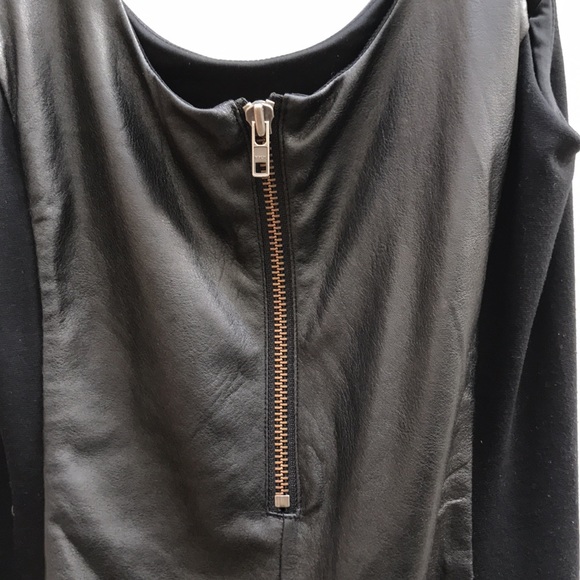 Free People Faux Leather Sleeveless Mini Dress - Picture 6 of 6